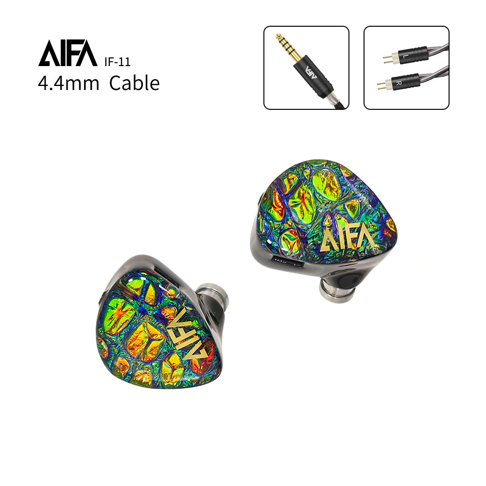 AIFA Wired Earphones 1DD + 4BA High quality In Ear HIFI 3.5mm/4.4mm Plug 0.78mm Pin MMCX Detachable Cables Wired Earbuds