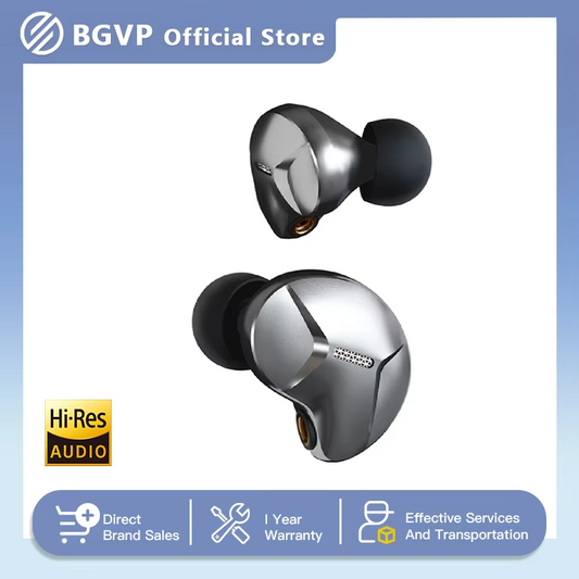 BGVP ZERO In-ear Electrostatic Dynamic Earphones Balanced Bass Wired Headphones HiFi Monitor Gaming Earbuds With MMCX Cable